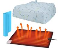 Osmond Resin Heating Mat with and Temperature Control, with 3 Resin Mats, Easy Resin Dryer for Epoxy Resin Mold Easy Install Easy to Use UK Plug