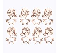 Osmond Rose Gold 8pcs/Box Kawaii Cat Paper Clips Bookmark Planner Tools Scrapbooking Tools Binder Paper Clip