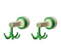 Osmond Six-Claw Hook Multi-Function Spatula Spoon Kitchenware Storage Rack Retro Suction Cup Seamless Wall Hanging Green