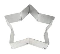 Osmond Stainless Steel Pentagram Cake Mold,Adjustable Telescopic Baking,Mousse Ring Cake Decorating Mold Kitchen Baking Tool