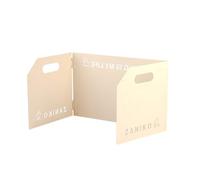 Osmond Stove Windscreen Folding Camping Stove Windshield 3 Plates Windscreen for Outdoor, Picnic, Cooking 1 Pieces C