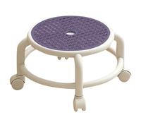 Osmond Swivel Rolling Stool Round Low Small Grey Universal Wheel Kids Adult Strong Capacity Storage Praticity A