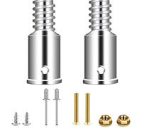 Osmond Thread Tip Replacement Kit, Ultra Threaded Tip Repair Set for Mop Broom Brush 1 Inch Extension Pole Adapter 2sets