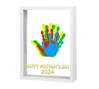 Osmond Toddler Hand Print and Foot Print Kit Handmade Handprint Photo Frame Set CreativeToddler Keepsake Frame for Kid Room