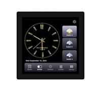 Osmond Tuya T3E Pro Smart Control Panel Smart Control Panel Touch Screen Panel Switch Zigbee Intelligent Home Wall Push Light Switch Black