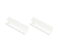 Osmond Under Desk Cable Management Tray Self-Adhesive Desk Cable Organizers Perforated Design Cable Hider Strip Holder White