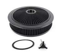 Osmond Universal Car 14x3 Air Filter Circle High Air Cleaner Washable 5-1/8 Thread Connection Car Modified Parts Black