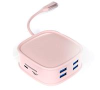 Osmond USB 3.0 C 10 in 1 Hub Adapter Type C A 4K LAN Ethernet RJ45 Compatible Mulit USB Data 100W PD-Hub Splitter(A)