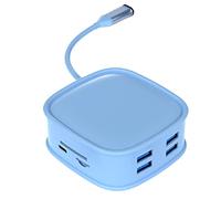 Osmond USB 3.0 C Hub Adapter 10 in 1 Type C A 4K Compatible with RJ45 LAN Ethernet Mulit USB Data 100W PD-Hub Splitter(B)