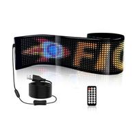 Osmond USB LED Matrix Flexible Panel Car Sign Scrolling Display 5V LED Signs RGB Pattern Scroll Text Bluetooth APP Control