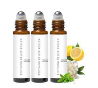 Osmond Velaria Teething Oil Roller 3 Pack Baby Teething Roller, Natural Teething Relief Oil