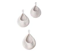 Osmond Wall Hanging Fruit Baskets for Kitchen 3 Pack Woven Produce Holder Vegetable Hanging Basket C