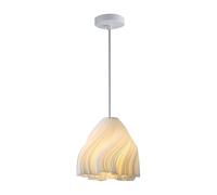 Osmond White Irregular Pendant Ceiling Lighting Hanging Wave Design Ceiling Chandelier for Bedroom Kitchen Living Room C