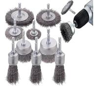 Osmond Wire Brush for Drill 0.012 Inch Wheel Cup Brush Set 10 Pack Coarse Carbon Crimped Wire Wheel Crimped Wire Wheel