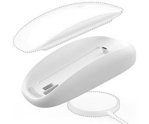 Osmond Wireless Charging for Magic Mouse 2 USB C Charger Ergonomic Grip& Mouse Base for Magic Mouse 2 White