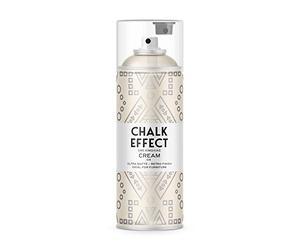 OSMOS LAC Cream Chalk Effect Spray Paint, Smooth Touch Matt Finish All Purpose DIY Shabby Chic/Vintage Furniture