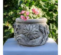 OSN Floral Design Stone Cast Garden Plant Pot