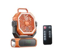 OSNIYAW 20000mAh 10000mAh Battery Operated Camping Fan with Misting Function LED Light and Remote Controls Portable Camping Fan