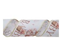 OSNIYAW 2lots Bendable Decorative Ribbons with Iron Reinforced Edges Animal Claws Print Craft for Gift Packaging Wedding Bouquets