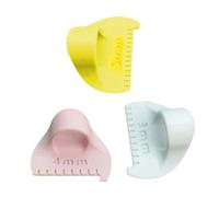 OSNIYAW 3 Pieces Sewing Templates Ruler Quilt Measuring Aids Finger Patchwork Sewing Aid for Sewing, Quilting, Fabric Crafting, Fabric Measuring Tool