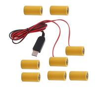 OSNIYAW 6V 2in1 C LR14 Battery Eliminators USB Powered Cable for Electronic Toy Flashlight Clock Christmas Strips Light Torch Batteries