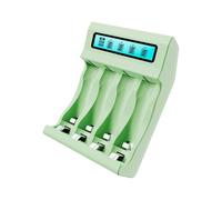 OSNIYAW Advanced Chargers with 4 Slots for 2A, 3A and 1.5V Rechargeable Batteries with LCD Display, Overcharge Protection, Professional Charging Adapter