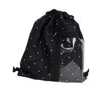 OSNIYAW Anime Print Nylon Backpack, Large Daypack with Drawstring Opening and Organisation for Daily Commuting Activities, Anime Backpack, black, Medium