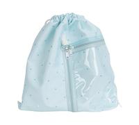 OSNIYAW Anime Print Nylon Backpack, Large Daypack with Drawstring Opening and Organisation for Daily Commuting Activities, Anime Backpack, blue, Medium