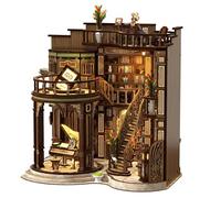OSNIYAW Artistic Book Hall Bookend Craft Set Miniature Building Toy for Creative Minds and Decorative Shelf Displays Miniature Scene Model Time Track Puzzle