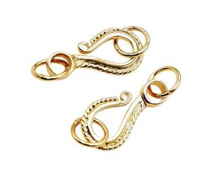 OSNIYAW Artistic Floral End Clasps for Jewelry Making Crafted From 18K Gold Plated Copper Materials Beading Accessories Supplies