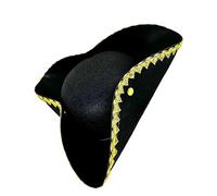 OSNIYAW Caribbeans Pirate Hat Adjustable Unisex Hat Skull Emblems Pirate Costume for Costume Parties and Role Playing Unique