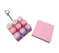 OSNIYAW Cartoon Keycaps Switch Tester with Feedback for Focus Training Travel Portable Keychain Stress Relief Tool