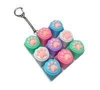 OSNIYAW Cartoon Keycaps Switch Tester with Feedback for Focus Training Travel Portable Keychain Stress Relief Tool