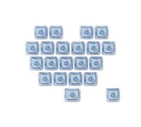 OSNIYAW Clear Color Heart Kitten Keycaps Customizable for Mechanical Keyboards Durability Smooth Typing Feel Keycaps Single for Mechanical Keyboard