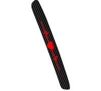 OSNIYAW Creative Heartbeat Brake Light Sticker with Carbon Fibre Texture, High Mounted Brake Light Sticker, 1/2 Pieces for Cars and Motorcycles, High Mounted Brake Light Sticker