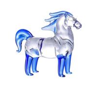 OSNIYAW Crystal Horse Statues Realistic Animal Art Figurines Collections Ornament Standing Home Decorations Crystal