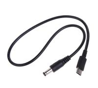OSNIYAW DC5 5x2.1mm to Type C Input Cable for WiFi Router Speaker LED Light 9V 12V 15V 20V (DC5 5x2.1mm to USBC Converter Cable)
