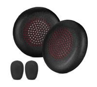 OSNIYAW Ear Pads Protein Leather Ear Pads Ear Pads Covers Memory Foam Earmuffs with Microphone Shape Covers for Poly 4310/4320/UC2 Headsets Replacement Ear Pads