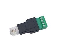 OSNIYAW Ethernet RJ11 4C to Screw Terminal Block Adapter, 4-Pin Splitter Shielding Terminal Plug, CCTV Adapter Connector, Durable Splitter Shielding Plug
