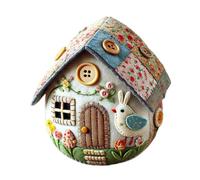 OSNIYAW Fabric Eggs Shape Cottage Making Supplies Sewing Patchwork Felt Cloth House Craft Set for Adult Beginner Craft Sewing Supplies
