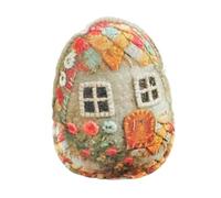 OSNIYAW Fabric Eggs Shape Cottage Making Supplies Sewing Patchwork Felt Cloth House Craft Set for Adult Beginner Craft Sewing Supplies
