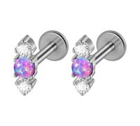 OSNIYAW Fashion Metal Lip Studs with Heavy Duty Electroplating and Glamorous Stone Detailing. High Quality Alternative to Metal Lip Studs and Nose Rings, one size, As described, As described