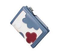 OSNIYAW Fashionable Ladies Wallet Card Holders Compact Design PU Short Contrast Color Stitching Coin Purse for Easy Carry Women ' s