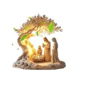 OSNIYAW Flat 2D Acrylic Nativity Scene Table Decoration Desk Decoration for Religious and Office Decorations Holy Family