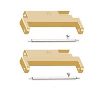 OSNIYAW For 18 mm to 20 mm Smartwatch Accessory Straps, Metal Connection Attachment, Adjustable Connector Adapter, Replacement, 2 Pieces Metal Connector for Smartbands Lugs Adapter