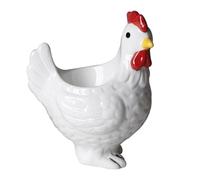 OSNIYAW Hen Shaped Ceramic Egg Holder with Three-Dimensional Structure, Table Egg Stand for Displaying Farm Decorations in the Kitchen