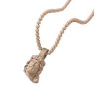 OSNIYAW Hip Hop Inspired Acrylic Christ Portrait Necklace with Pendant, Clavicle Chain for Men, Bold Religious Jewellery, Gift for Men, m, As described, As described