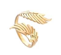 OSNIYAW Multi Purpose Finger Rings Party Supplies, Wing Shape, Dating, Stainless Steel Structure, Suitable for Fashion Looks, Open Hoop, Versatile Hoop, As described