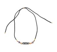 OSNIYAW Natural Agate Nine Eyes Dzi Necklace Symbolizing Ancient Cultural Craftsmanship Necklace for Daily Use Mystical Energy Jewellery, Einheitsgröße, As described, As described
