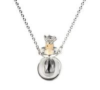 OSNIYAW Necklace Clear Glass Aromatic Water Essential Oil Diffuser Bottle Natural Crystal Pendant for Women Girls Essential Oils Necklaces for Women, Einheitsgröße, As described, As described